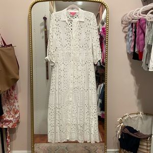 Lilly Pulitzer white eyelet midi